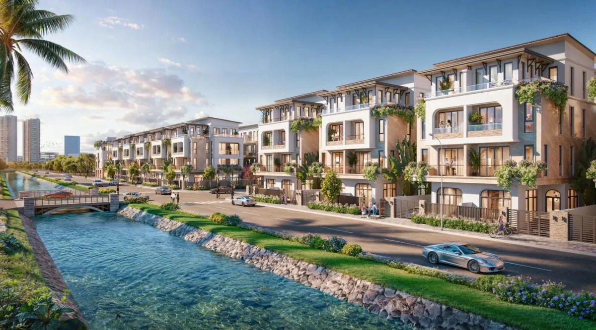 Dự án Vaquarius Văn Giang Hưng Yên | Bảng Giá Chi Tiết Tháng 4/2026 9 Phối cảnh biệt thự song lập tại dự án Vaquarius Văn Giang Hưng Yên