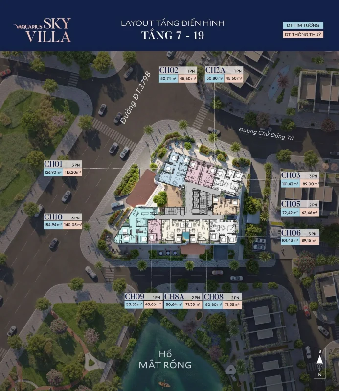 Dự án Vaquarius Văn Giang Hưng Yên | Bảng Giá Chi Tiết Tháng 4/2026 41 Sơ đồ mặt bằng chung cư